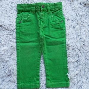Benetton Baby Boy Green Jean SZ 18M